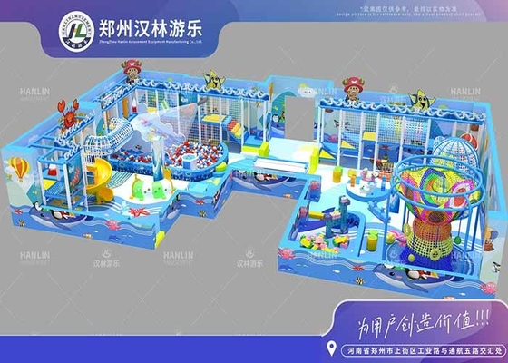 Children Indoor Playground Equipment Plastic Slide 150 Kids Play Maze