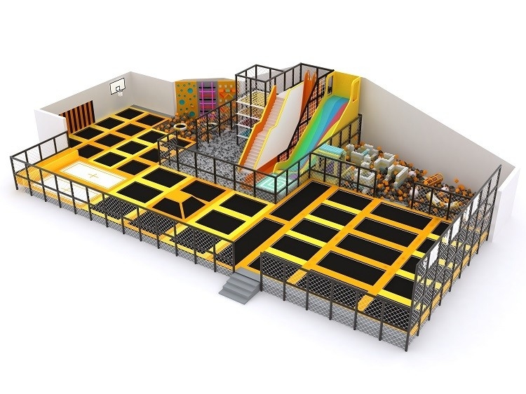 Large Commercial Zone Trampoline Park Playground Kids Indoor Jumping Playground