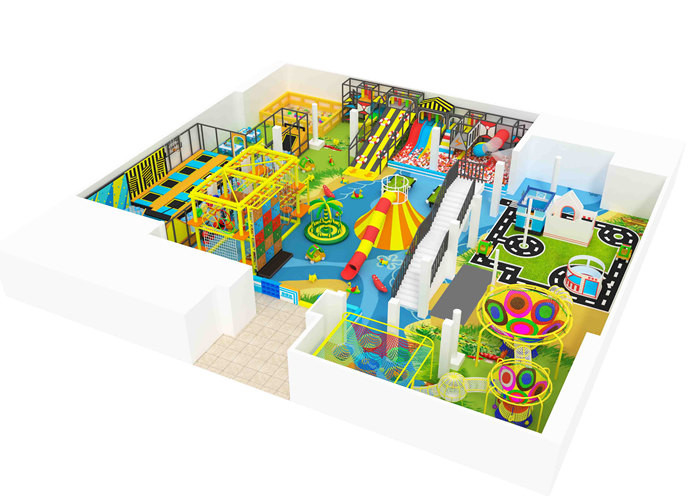 Colorful Customized Kids Indoor Playground Equipment 2-12 Age Commercial