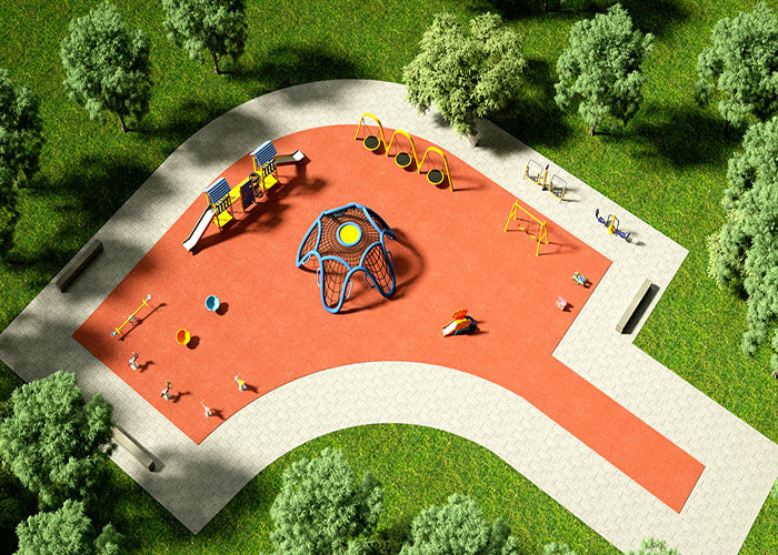 Micro-Terrain Children'S Play Equipment In Parks Toddler Playset