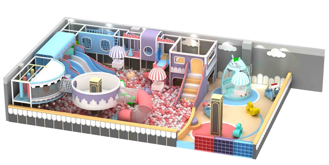 Soft And Safe Indoor Foam Playground Rainbow Playground Equipment Kids For Toddler