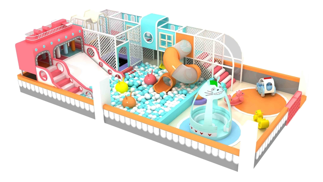 Soft And Safe Indoor Foam Playground Rainbow Playground Equipment Kids For Toddler