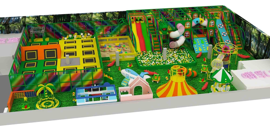 Jungle Theme Daycare Indoor Playground Equipment Home