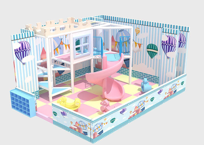 Fancy Children Games Modern Indoor Playground Soft Indoor Playhouse With Slide