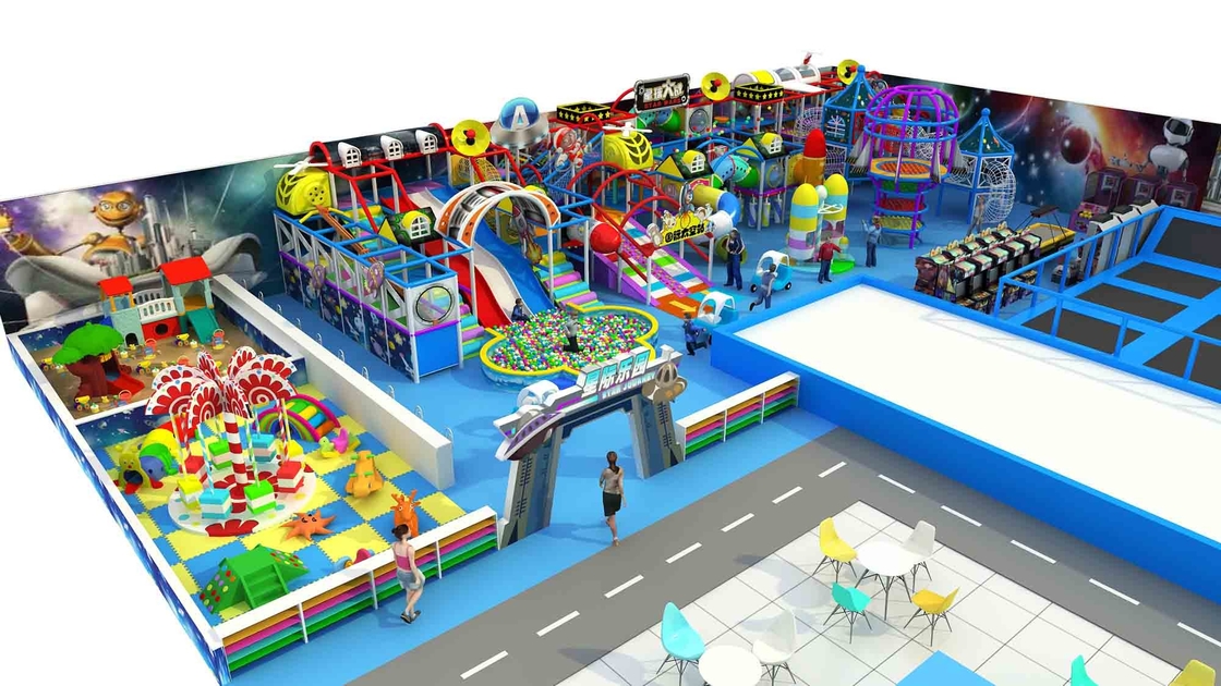 Large Commercial Indoor Playground Equipment Colorful Customized