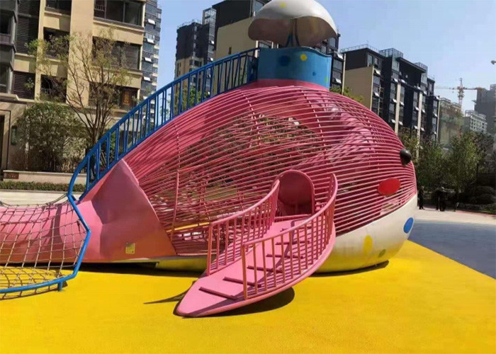 Sea Theme Shrimp Whale Playground Artistic Outdoor Playground Equipment