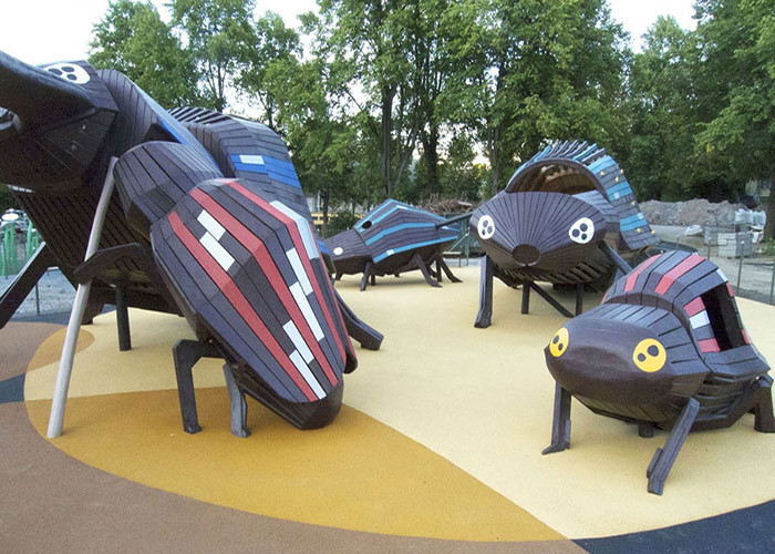 Ladybird Theme Artistic Playgrounds Childrens Garden Play Area
