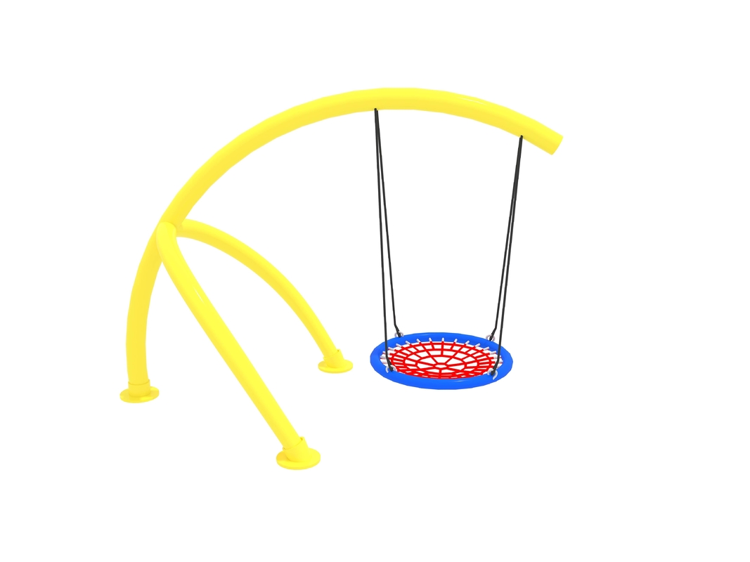 Outdoor Playground Preschool Play Equipment Rope Baby Round Swing Seat