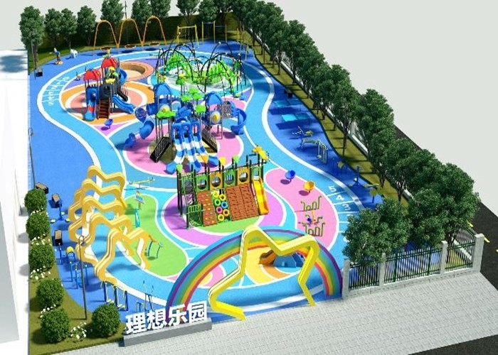 Outdoor Custom Playground Design Amusement Park Playset Adults