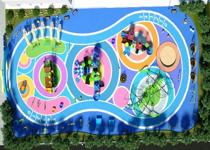 Outdoor Custom Playground Design Amusement Park Playset Adults