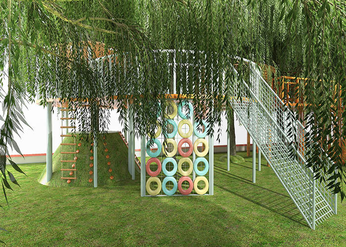 Log Playsets Wooden Playground Set Climbing Net Sets