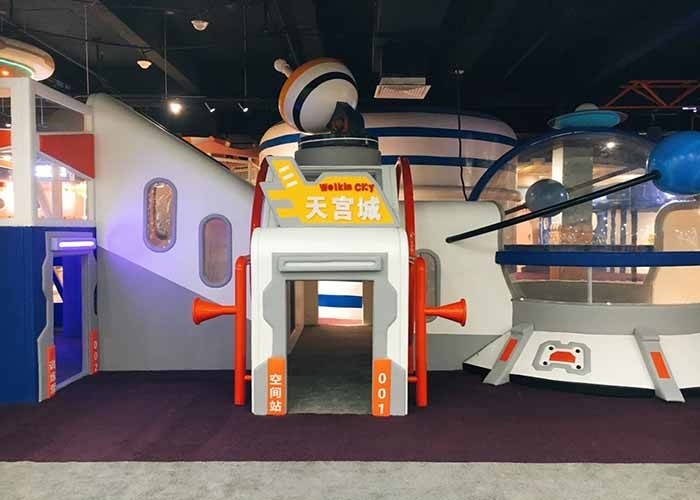 Commercial Customized Indoor Playground Equipment With Trampoline And Playhouse