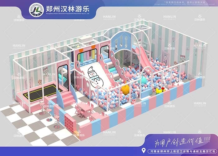 Simple Amusement Playground Indoor Kids Spoft Playground With Ball Pool