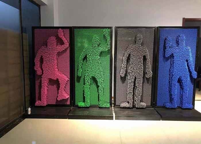 Impression Pin Wall Life Size Plastic 3D Art Board For Mall Playing