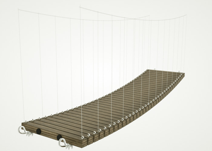 MN chains suspension rope bridge