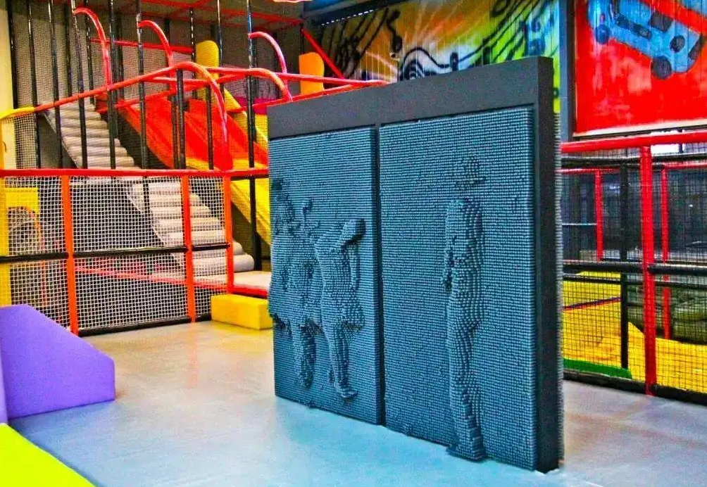 3d Trick Art Pin Wall Giant Screen For Playground Amusement Playing 